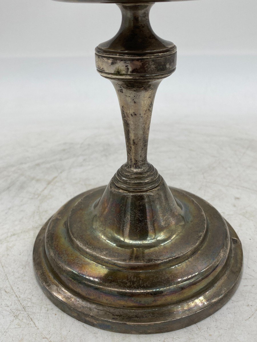 Magnificent 18th Century Spanish Chalice In Silver Vermeil Interior-photo-2