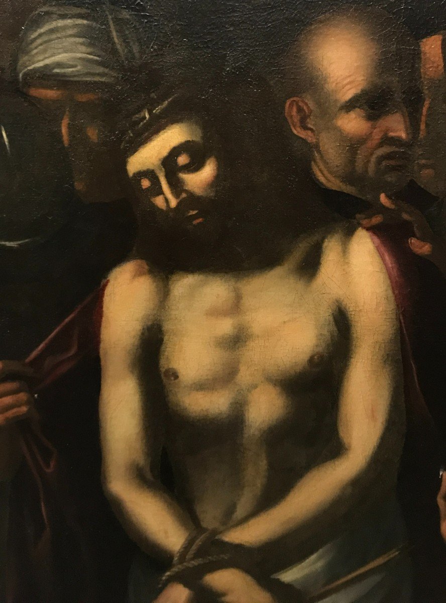School Of Valence (17th Century) - Jesus Stripped Of His Garments-photo-2