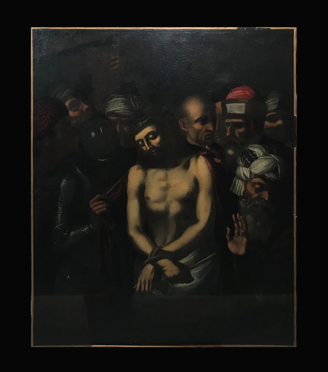 School Of Valence (17th Century) - Jesus Stripped Of His Garments