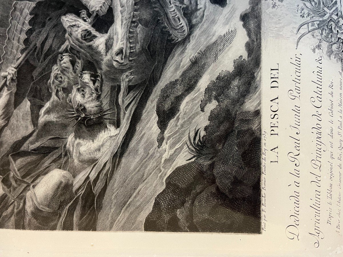 Gravure Boucher La Peche Du Crocodile En Egypte - 1774-photo-2