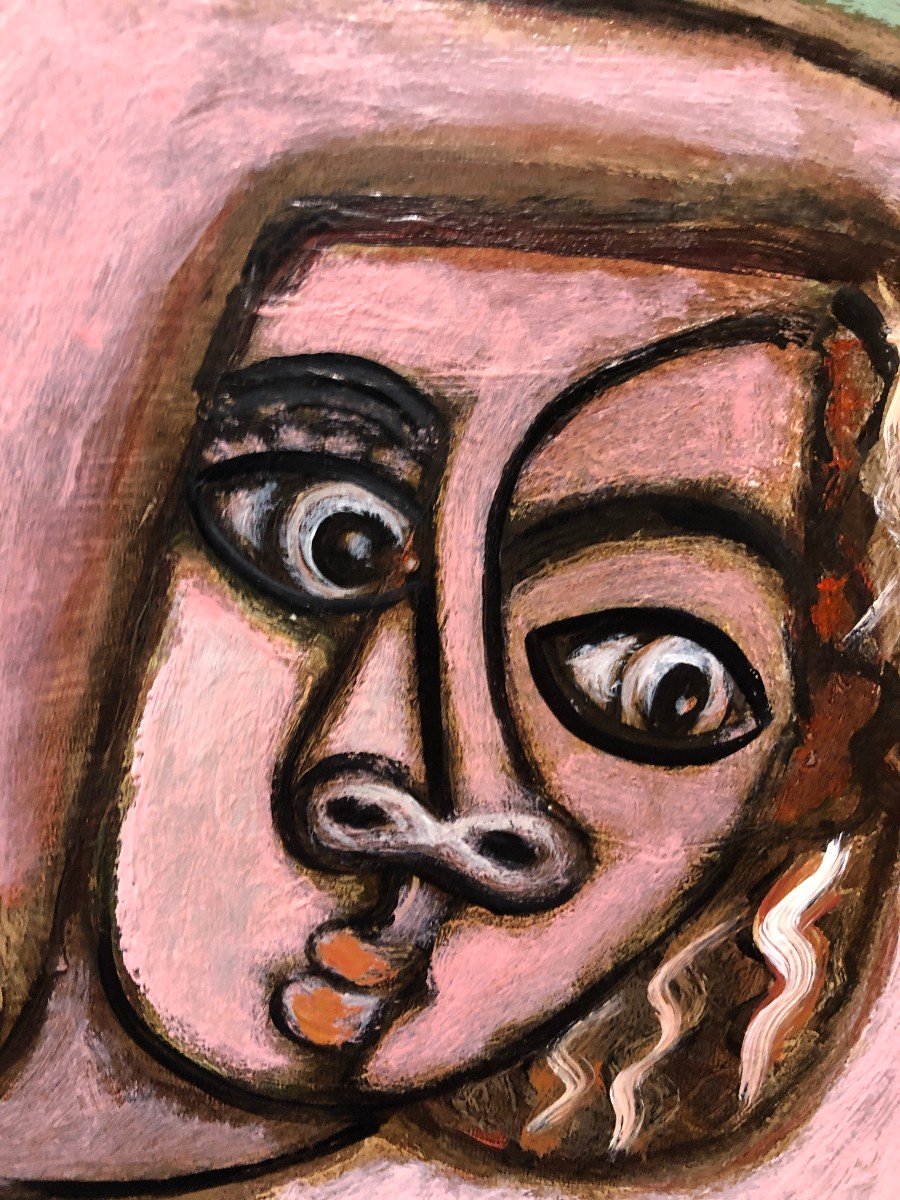 Contemporary Spanish School - Le Nu Rose-photo-3