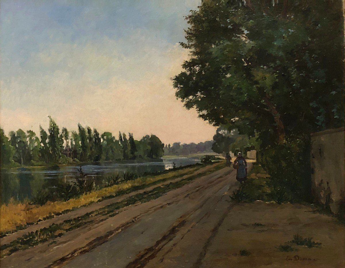 Ernest Joachim Dumax (1811-?) - Canalside-photo-2