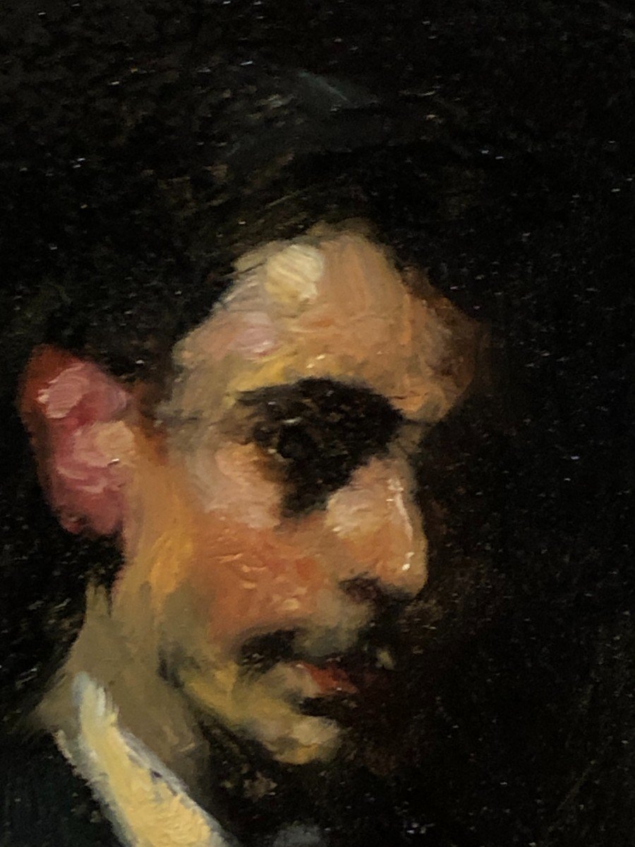 José Espert Climent (1927) - Small Portrait Of A Young Man-photo-3