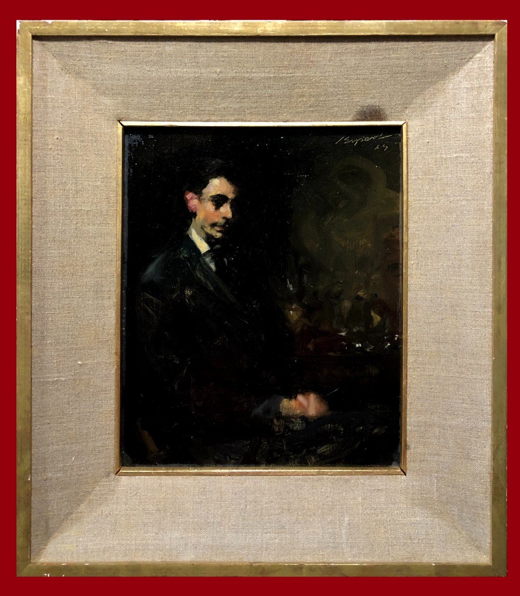José Espert Climent (1927) - Petit Portrait De Jeune Homme