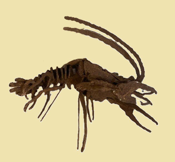 Interesting Iron Lobster Sculpture - France, 1960s