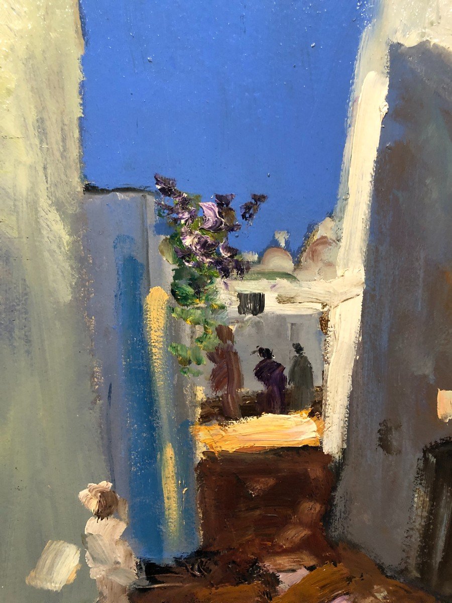 Orientalist School (1930s) - Alleys Of Marrakesch-photo-4