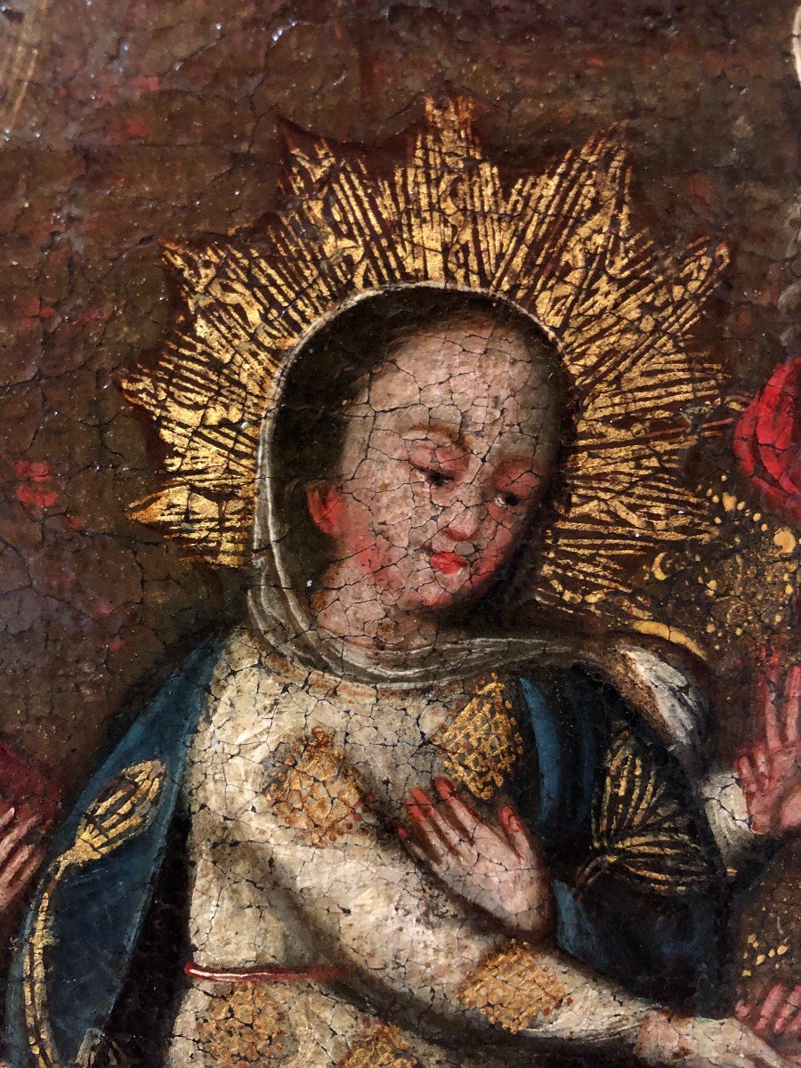 Basilio De Santa Cruz De Pumacallao (1636-1710); Entourage De - Le Mariage De La Vierge-photo-3