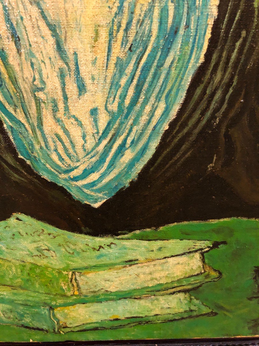 école Française Moderne - l'Arlesienne (d'après V. Gogh)-photo-2