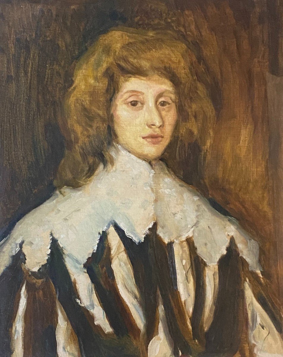 European School (xx) - Sir John Borlais, 1st Baronet (after Van Dyck)-photo-3