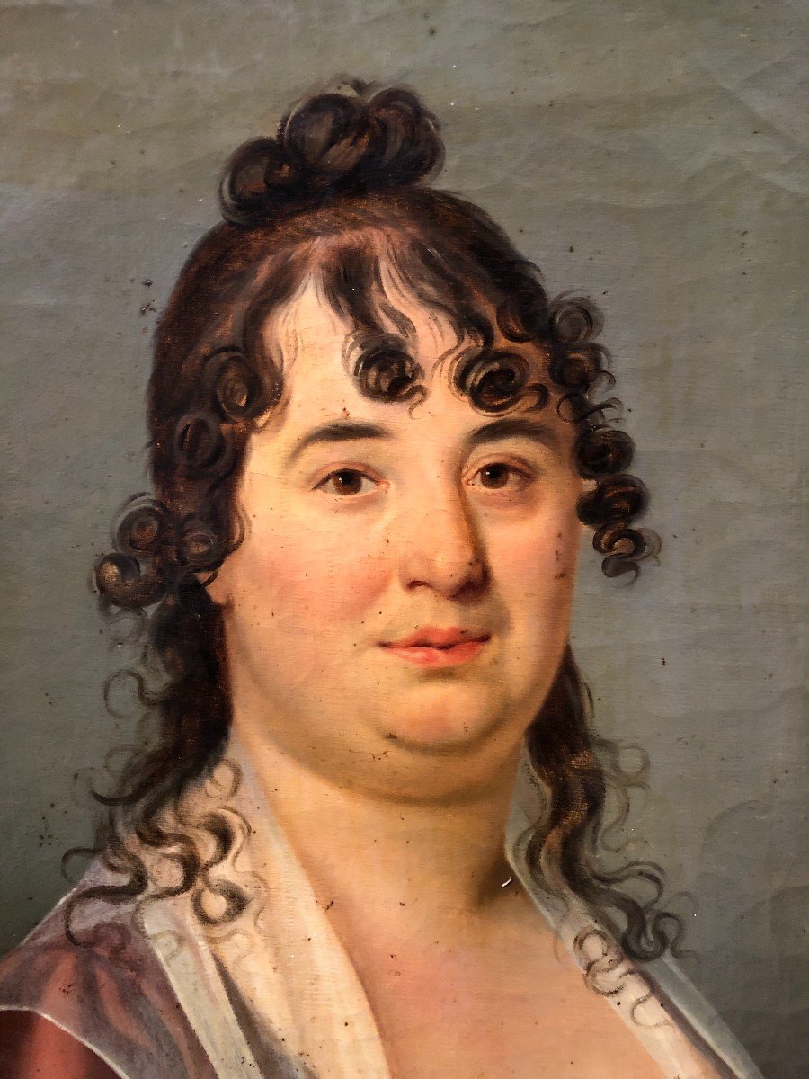 	 Alexandre Bailly (1764-1835) - Portrait Of Marie Sophie André-photo-2