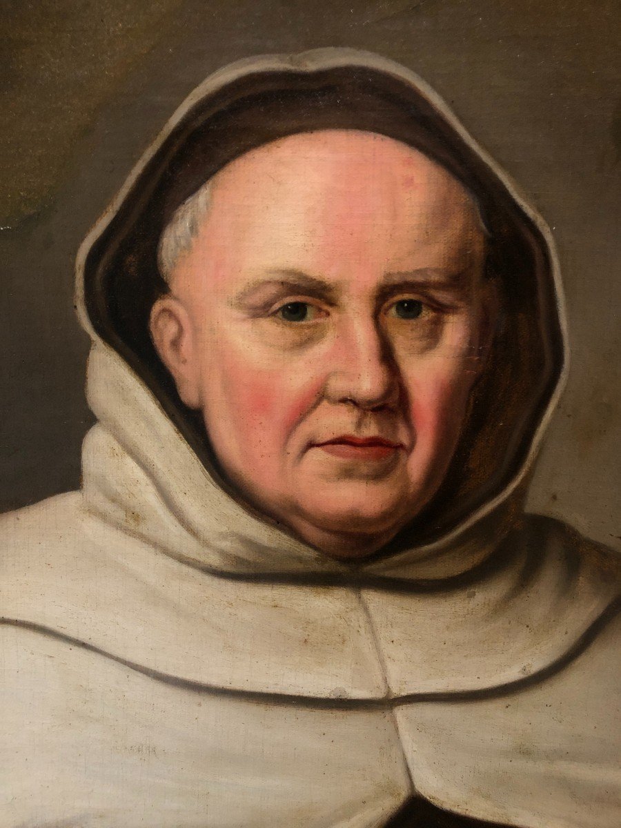 Johan Van Diest (1695–1757) - Portrait Du Père Roberto, Général Des Carmélites à Bruxelles-photo-2