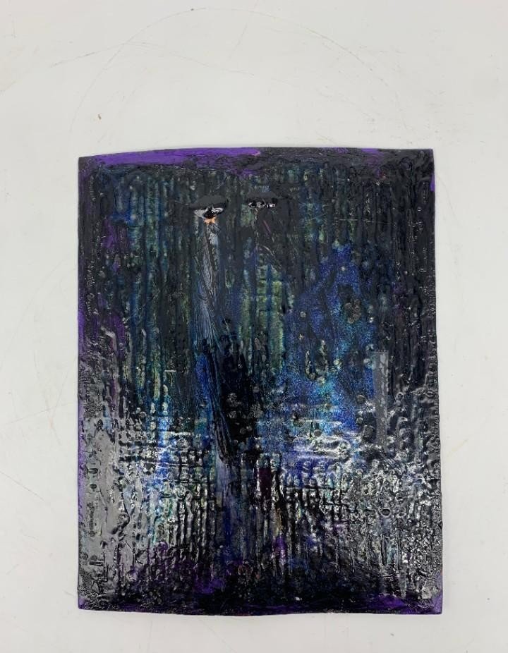 French Modernist Enamel On Copper By Camille Faure – Spain, 20th - 21st Century-photo-3
