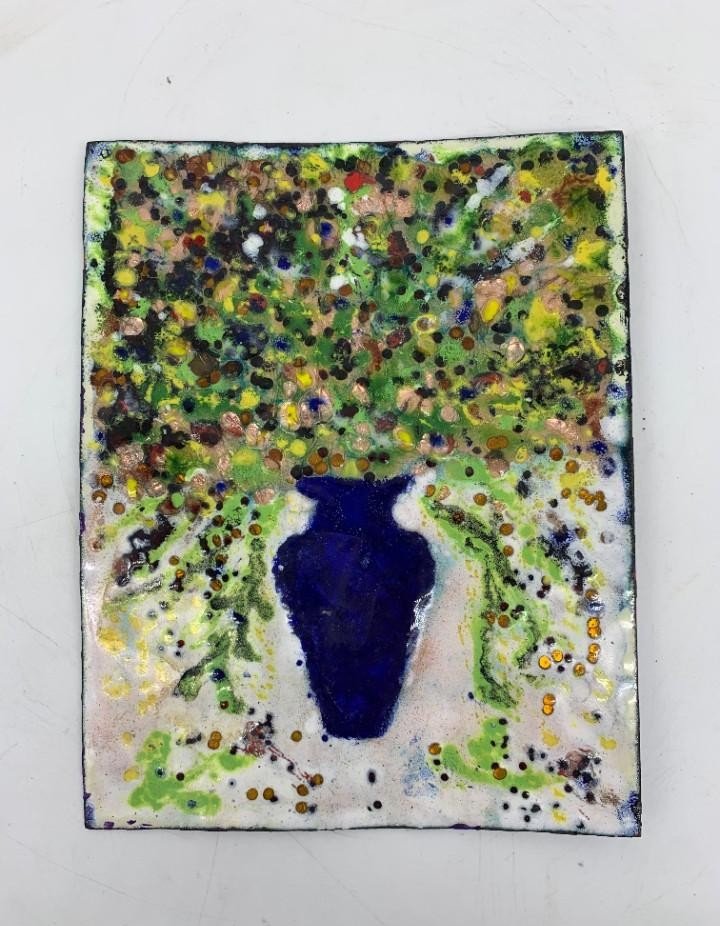 French Modernist Enamel On Copper By Camille Faure – Spain, 20th - 21st Century