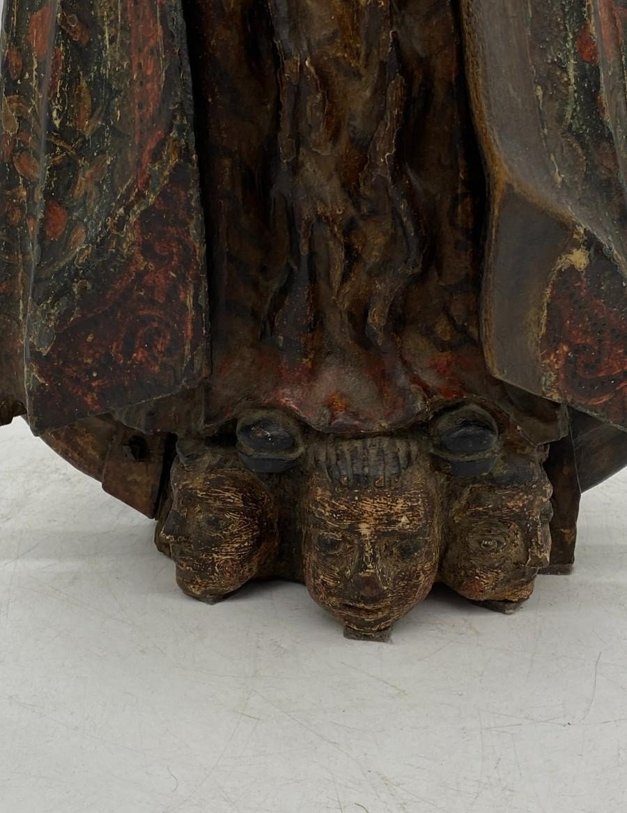 Ancient Immaculate Sculpture, Possibly Colonial – France, 18th - 19th Century-photo-2