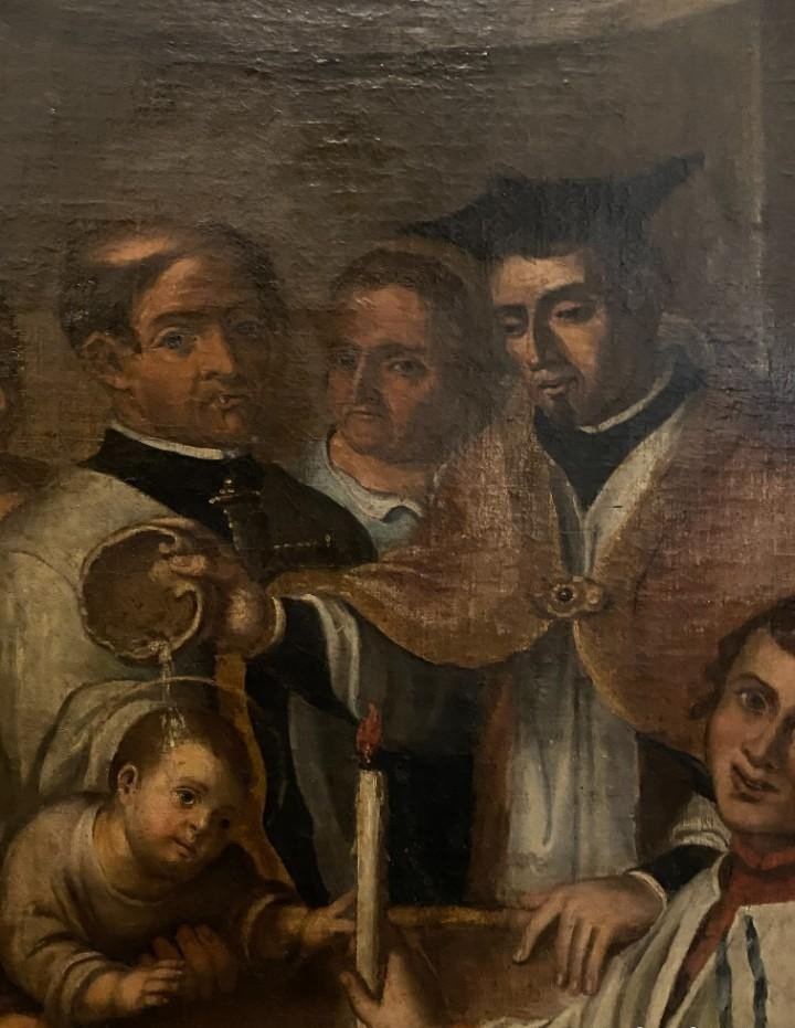 Baptism Of Saint Francisco - Spanish School, 17th Century -photo-3