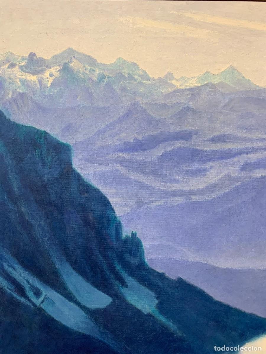 Mountain Landscape With Clouds, Large Format - France, 20th Century-photo-3