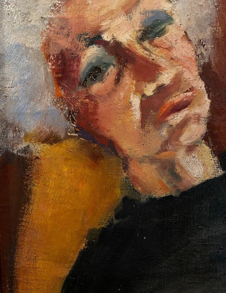 Portrait Of An Old Woman – France, 20th Century-photo-2