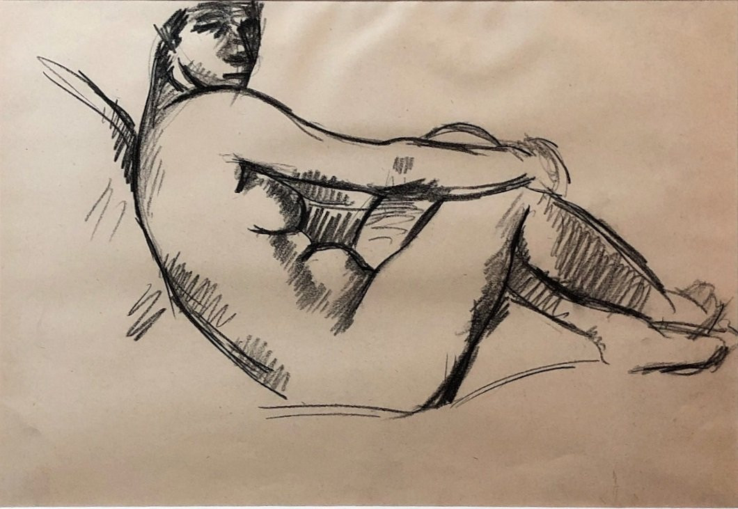 	 Charles Kvapil (1884-1957) - Nu Allongé-photo-2