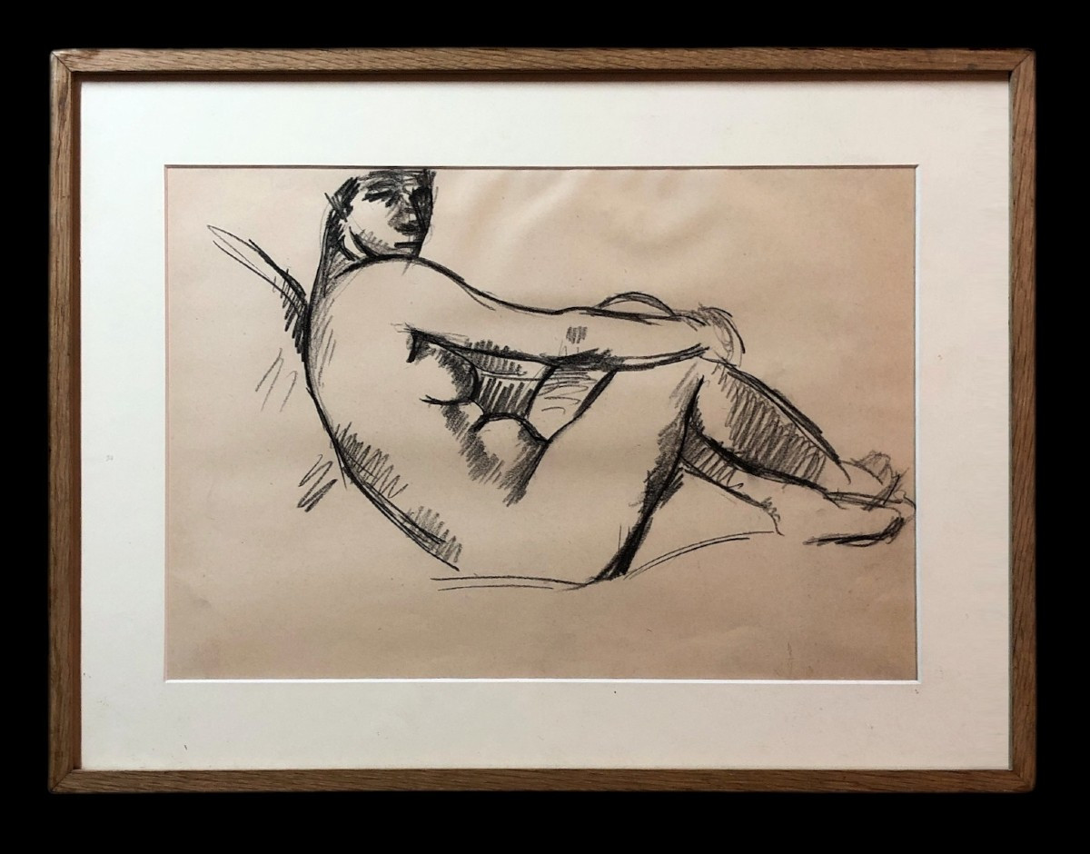 	 Charles Kvapil (1884-1957) - Nu Allongé