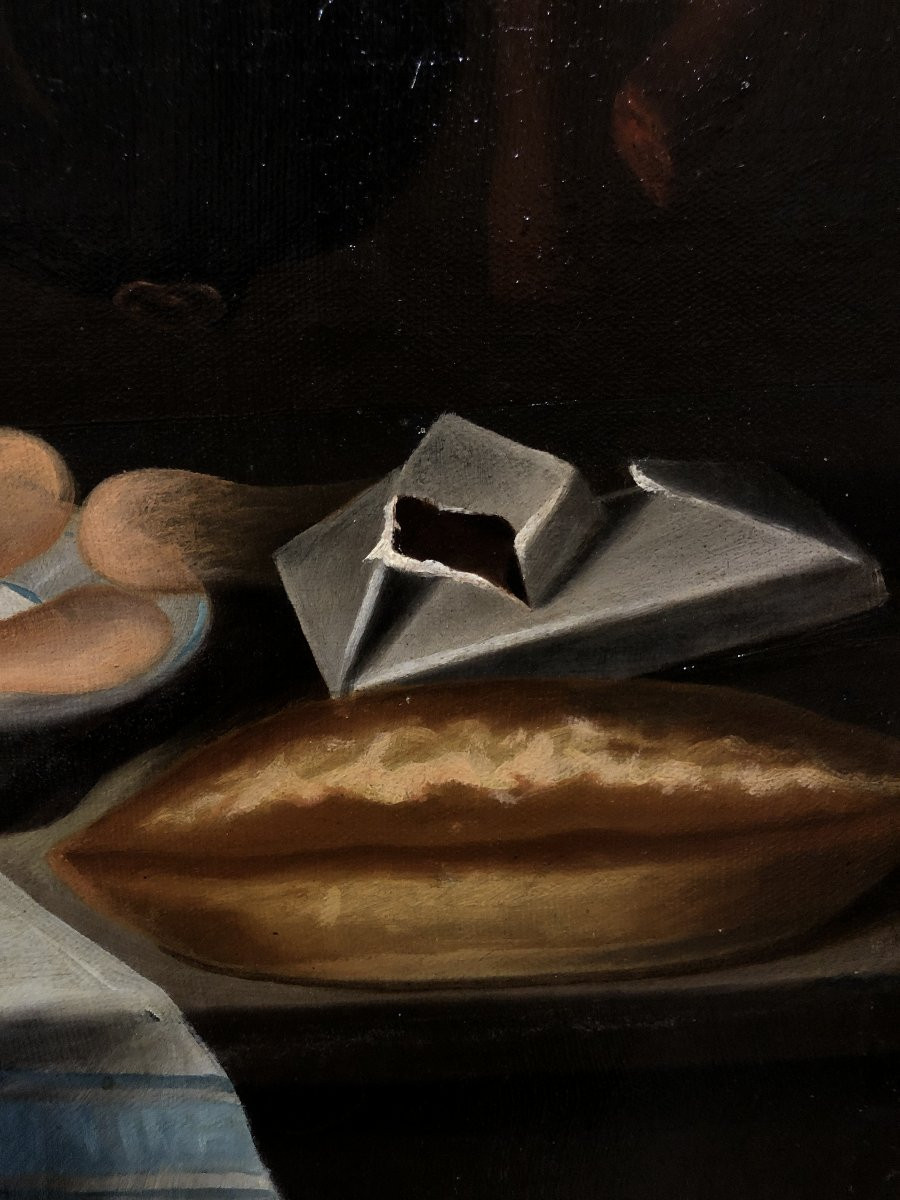 Spanish School (19th Century) - Still Life Of Hot Chocolate And Tobacco-photo-4