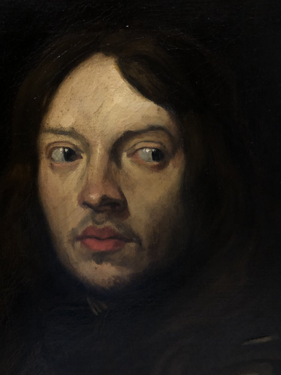 European School (19th Century) - Portrait Of A Captain (after Van Dyck)-photo-4