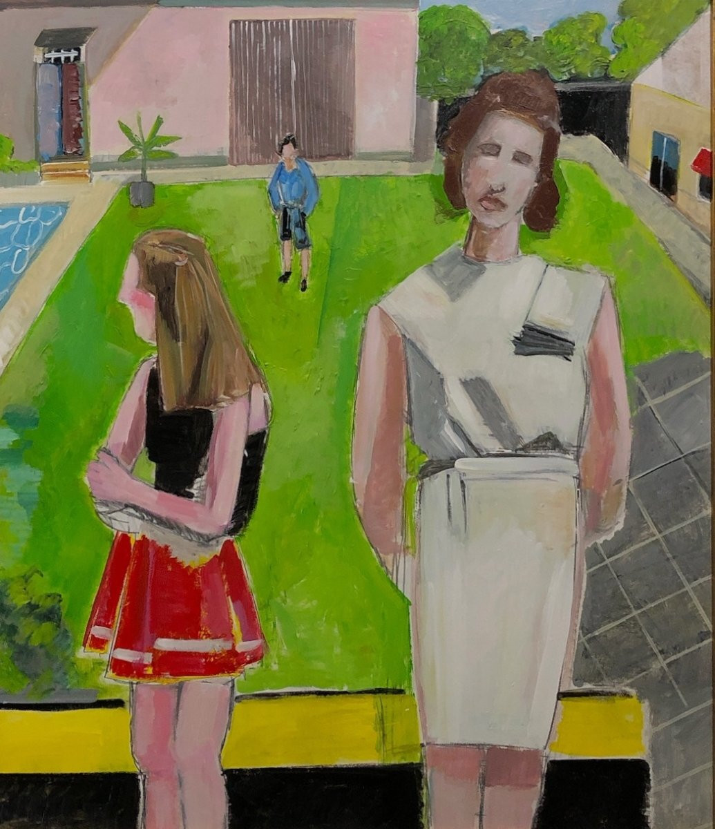 École Contemporaine - Deux Femmes au Jardin-photo-2
