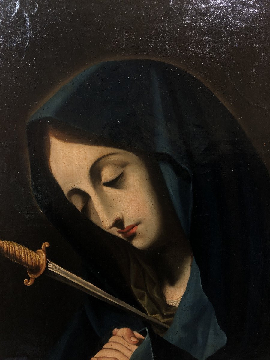 Colonial School (18th Century) - Dolorosa Of The Dagger-photo-2