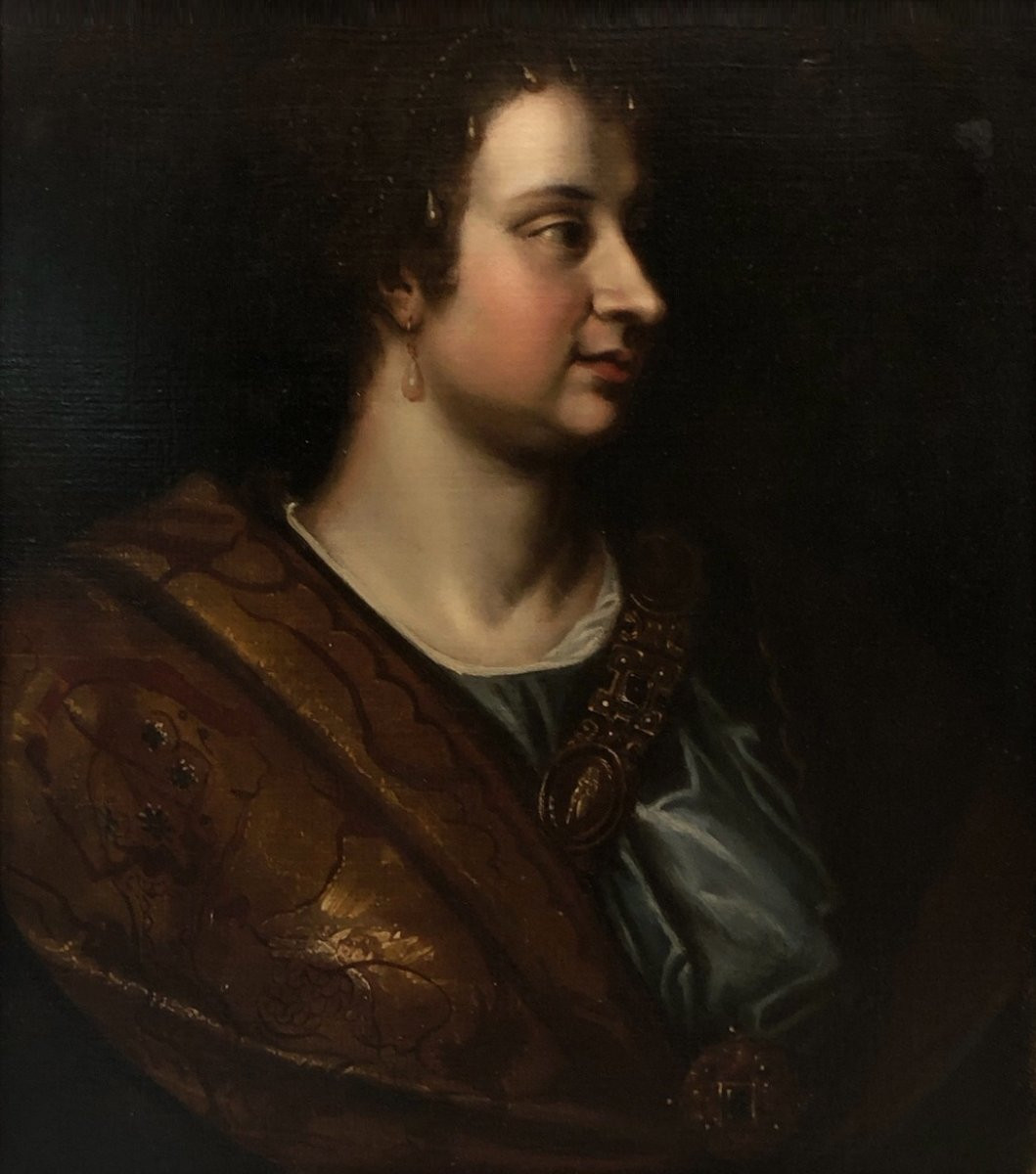 Venetian School (c. 1600) - Portrait Of Judith-photo-2