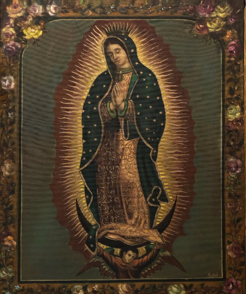 École Mexicaine (XIXème) - Notre Dame de Guadalupe-photo-2