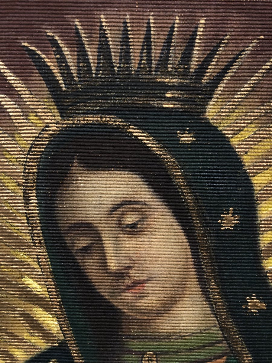 École Mexicaine (XIXème) - Notre Dame de Guadalupe-photo-3