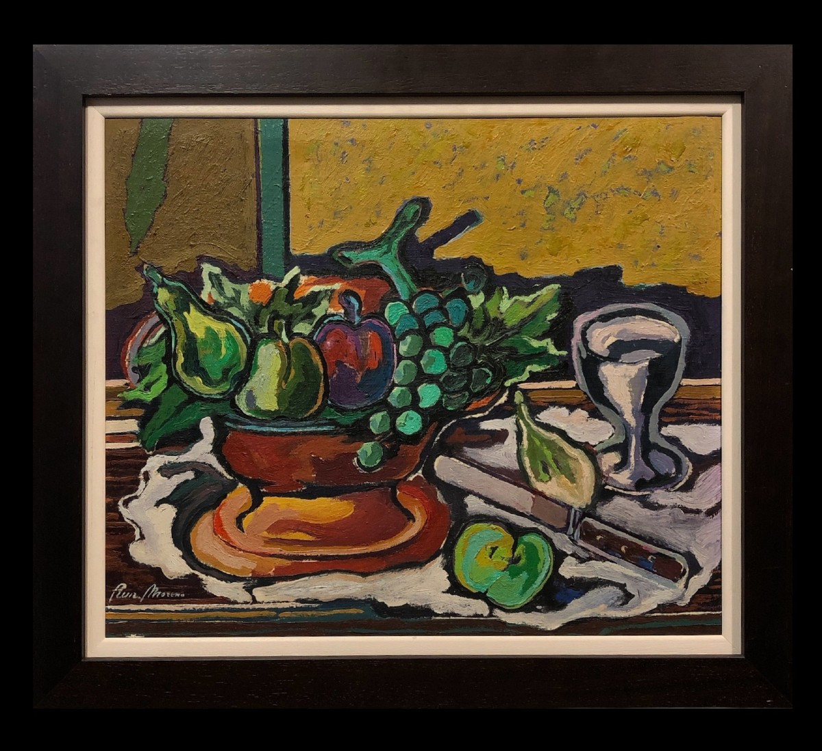 	 Fernando Ruiz Moreno (1938-?) - Still Life With Compotier