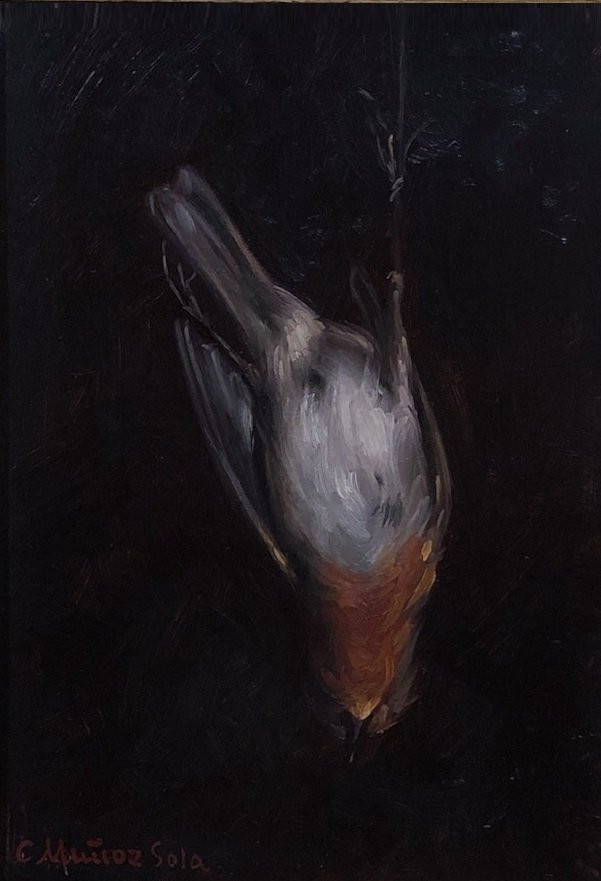 César Muñoz Sola (1921-2007) - Vanitas du Oiseau Mort-photo-2