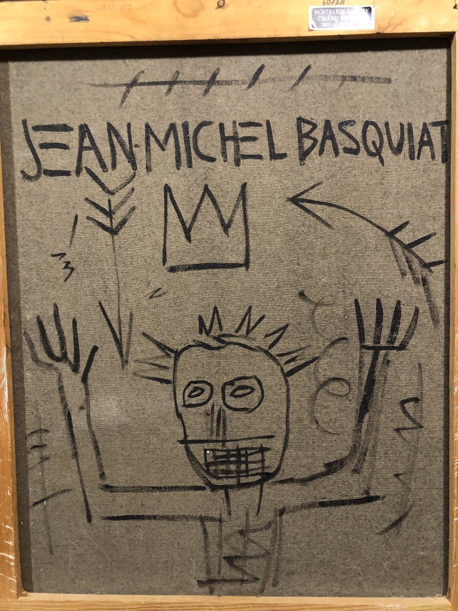 Réplique décorative du "Untitled 1982" de Jean-Michel Basquiat (1960-1988)-photo-4
