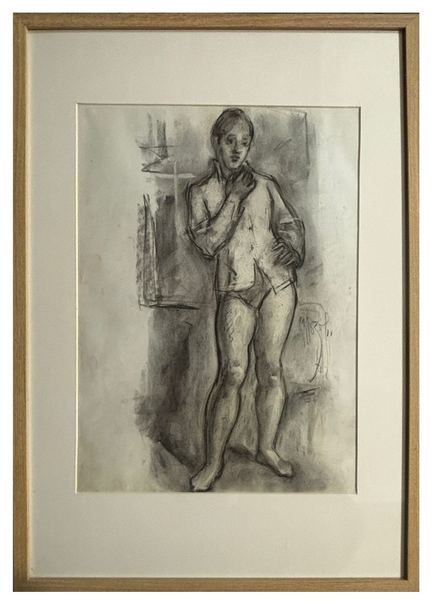 Pedro Mozos (1915-1982) - Portrait In Underpants