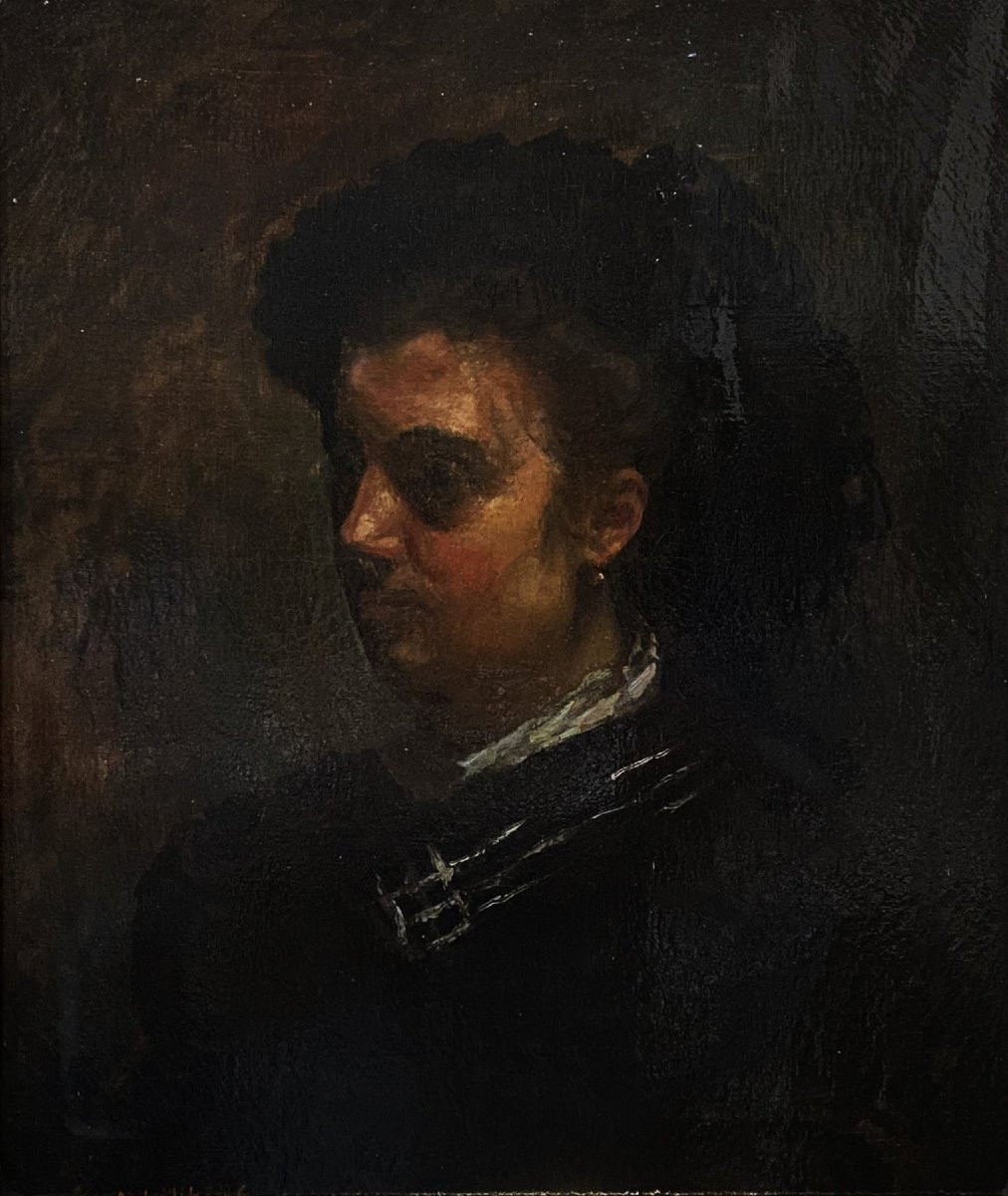 Paul Albert Laurens (1870-1934) - Portrait en Clair-Obscure-photo-2