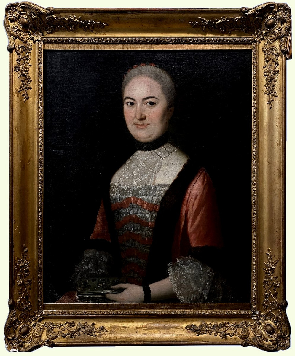Bordeaux School (18th Century) - Mademoiselle Jacquette De Kerouartz, Countess Of Hector