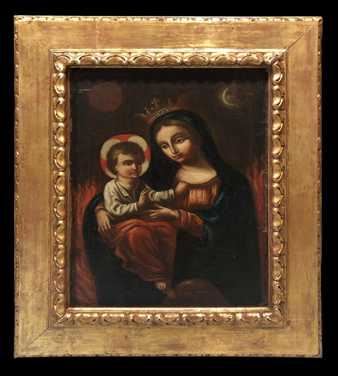 	 École Coloniale Espagnole (c. 1650) - La Vierge comme la Femme de l'Apocalypse