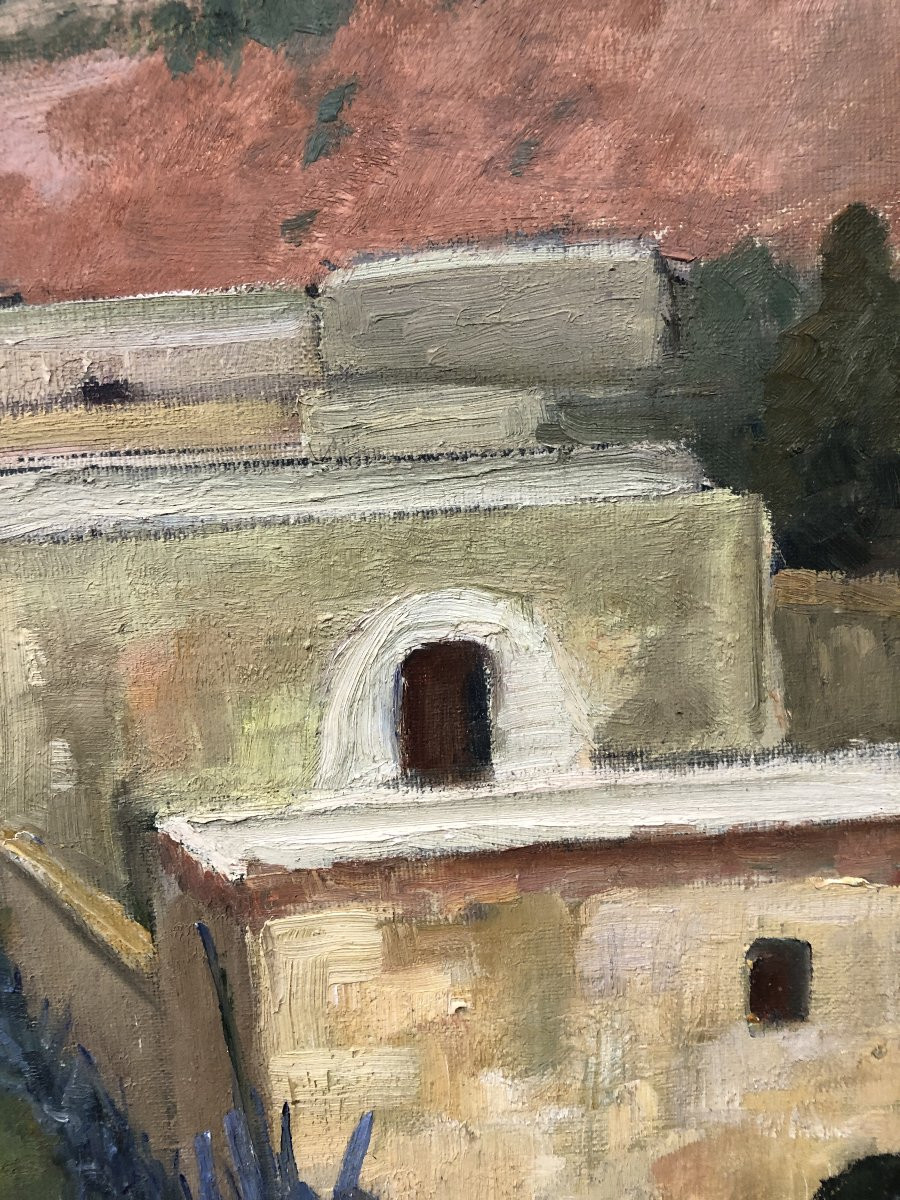 	 Orientalist School (c. 1930) - Landscape Of Gran Canaria-photo-3