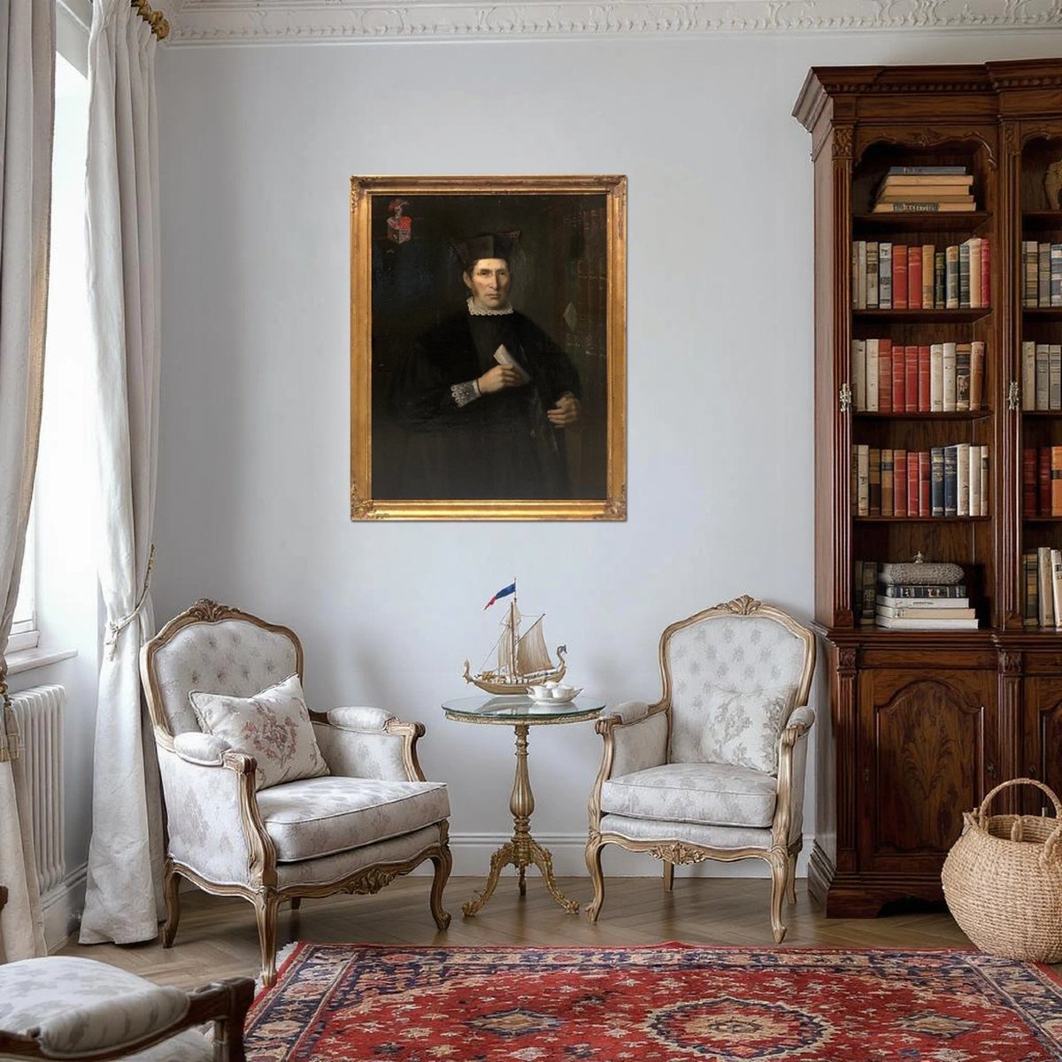 École de Valence (c. 1780) - Portrait de Mossèn Ventura Assensi -photo-2
