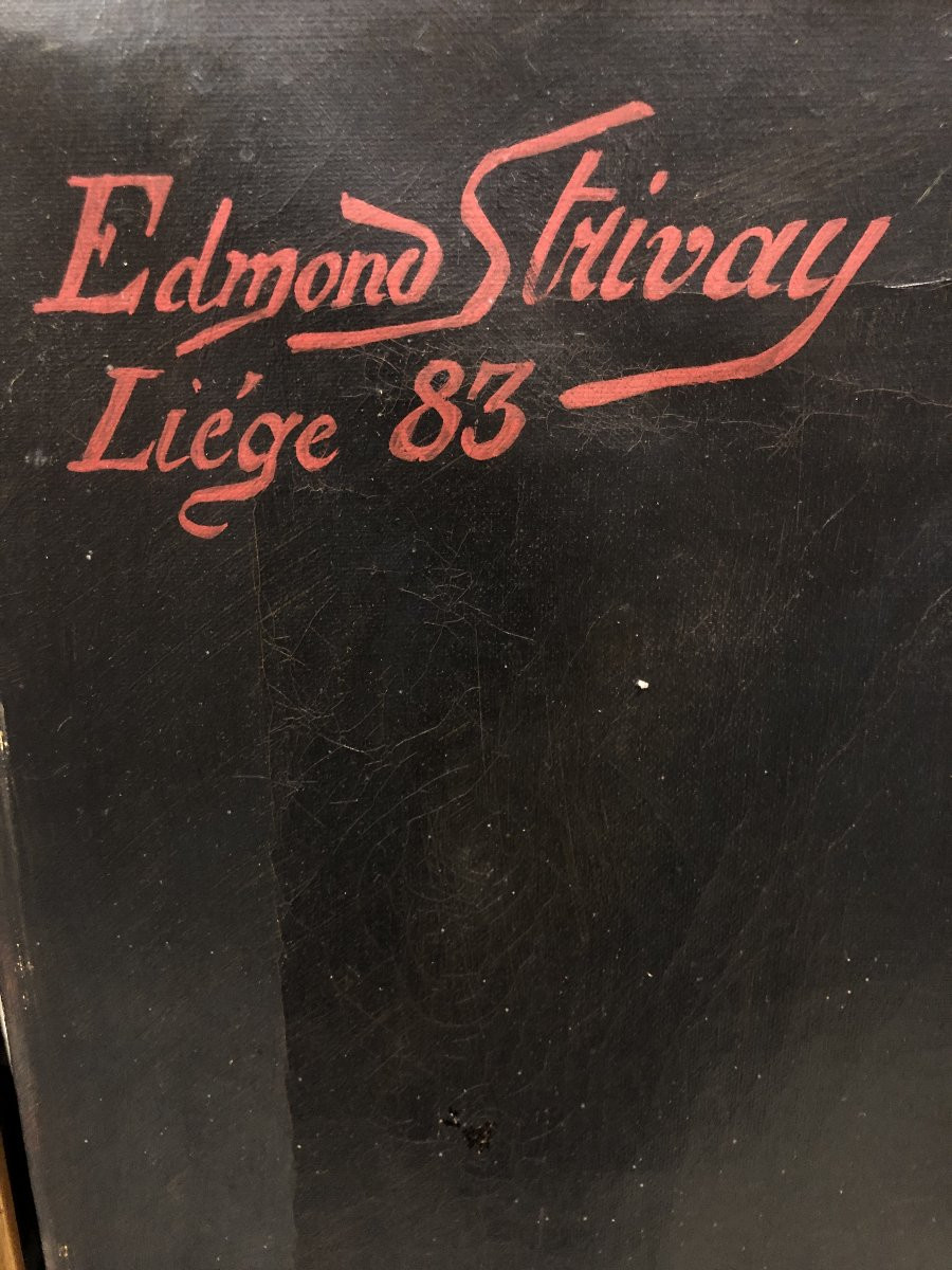 Edmond Strivay (xix-xx) - Self-portrait Of The Artist-photo-3