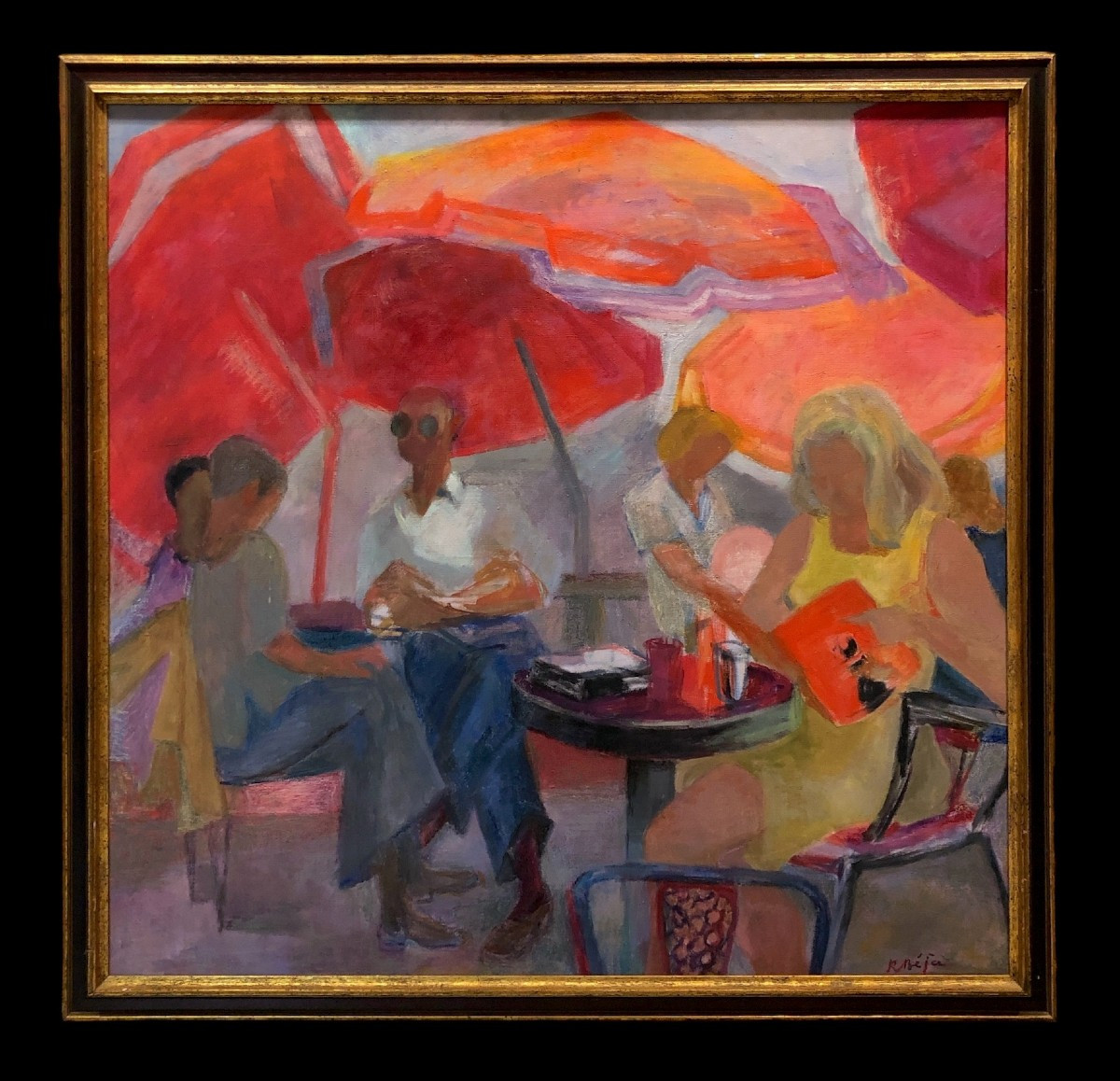 	 René Anne Béjà (1908-1982) - Café Life