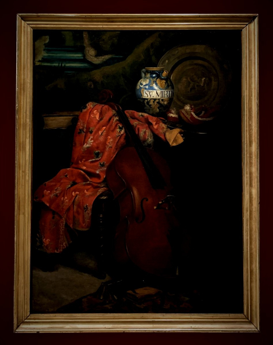 	 French School (c. 1880) - Vanitas Of The Cello