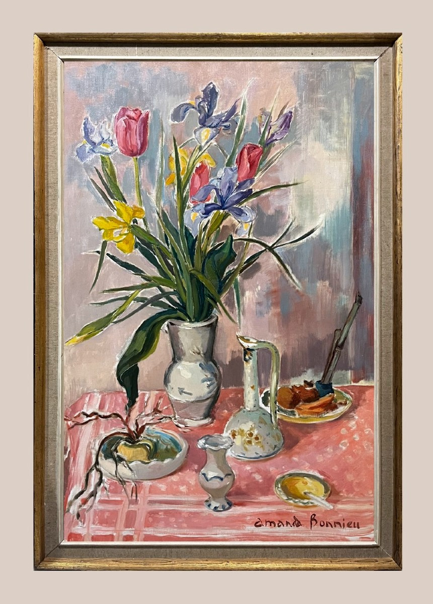 Amanda Bonnieu (1930-?) - Un Matin Rose 