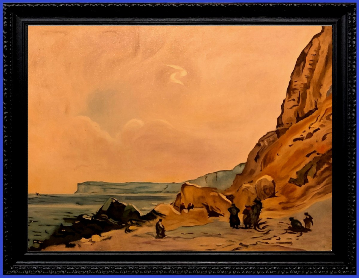 Jean Balagué (1933-2020) - Rochers près d'Amalfi (D'après Camille Corot)