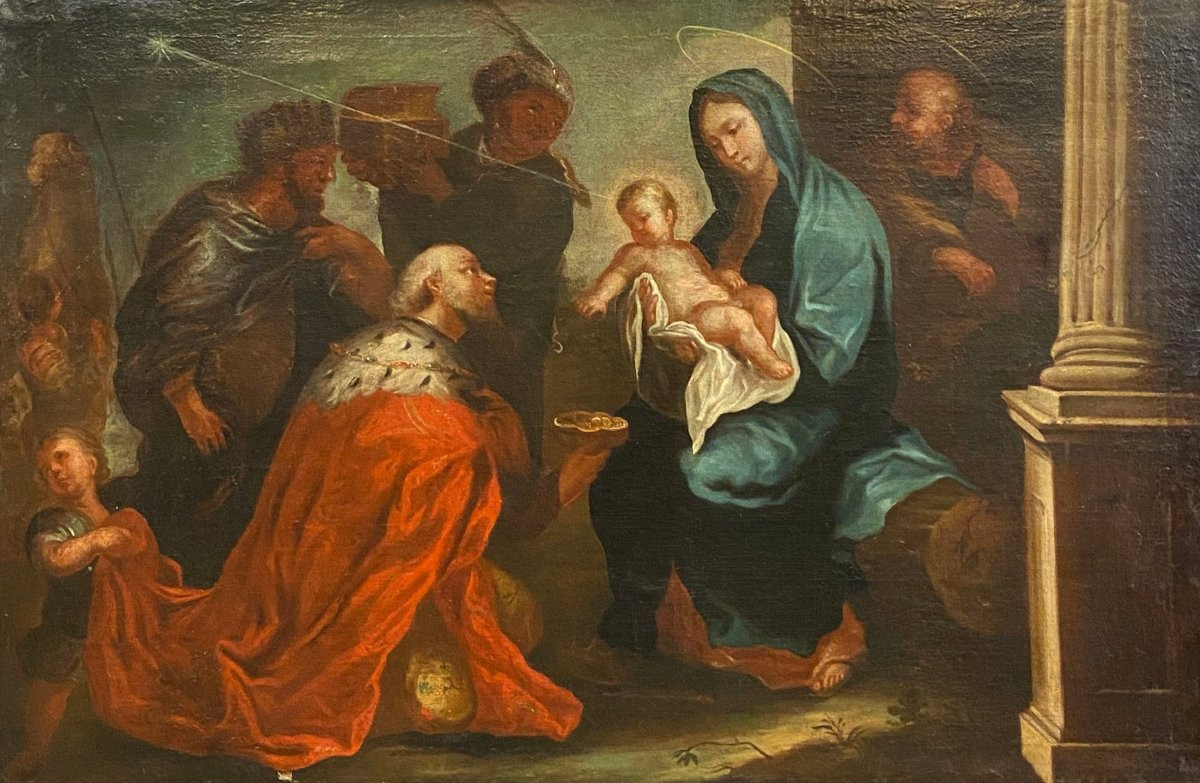 Luca Giordano (1634-1705), Circle Of - The Adoration Of The Magi-photo-3