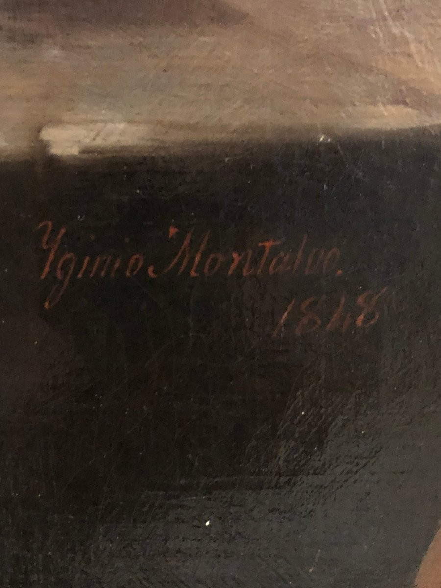 Higinio Montalvo y Sastre (1815-?) - La Cuisine / Le Chat Voyou-photo-4