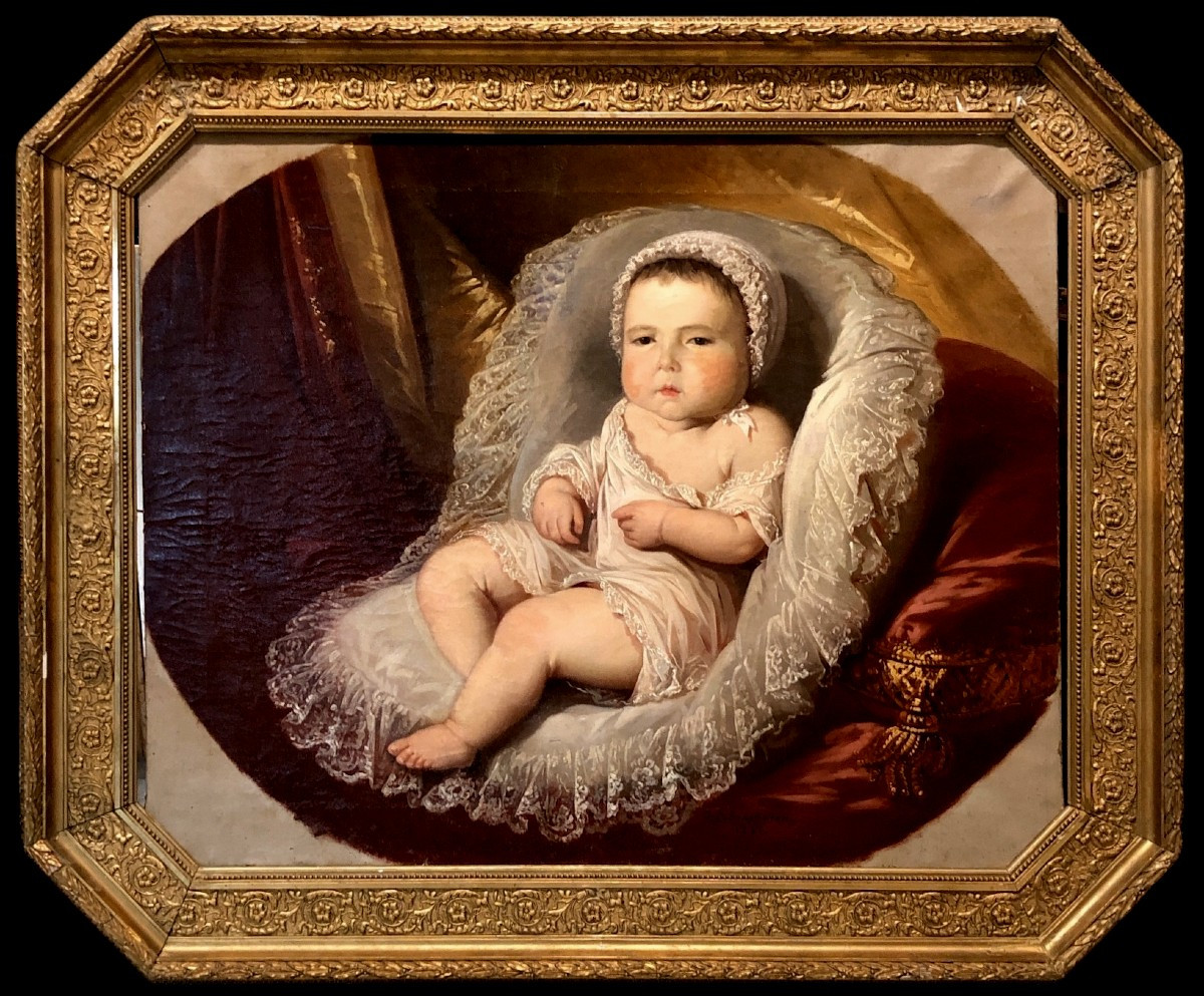 Luis Brochetón y Muguruza (1826-1863) - Portrait de Bébé