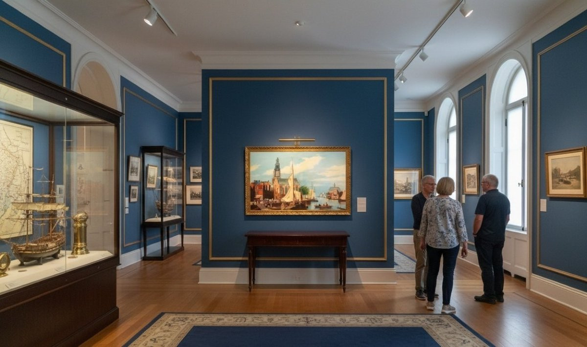 École Européenne (XX) - Amsterdam : Une vue sur la Zuiderkerk (D'après Dommelshuizen)-photo-2