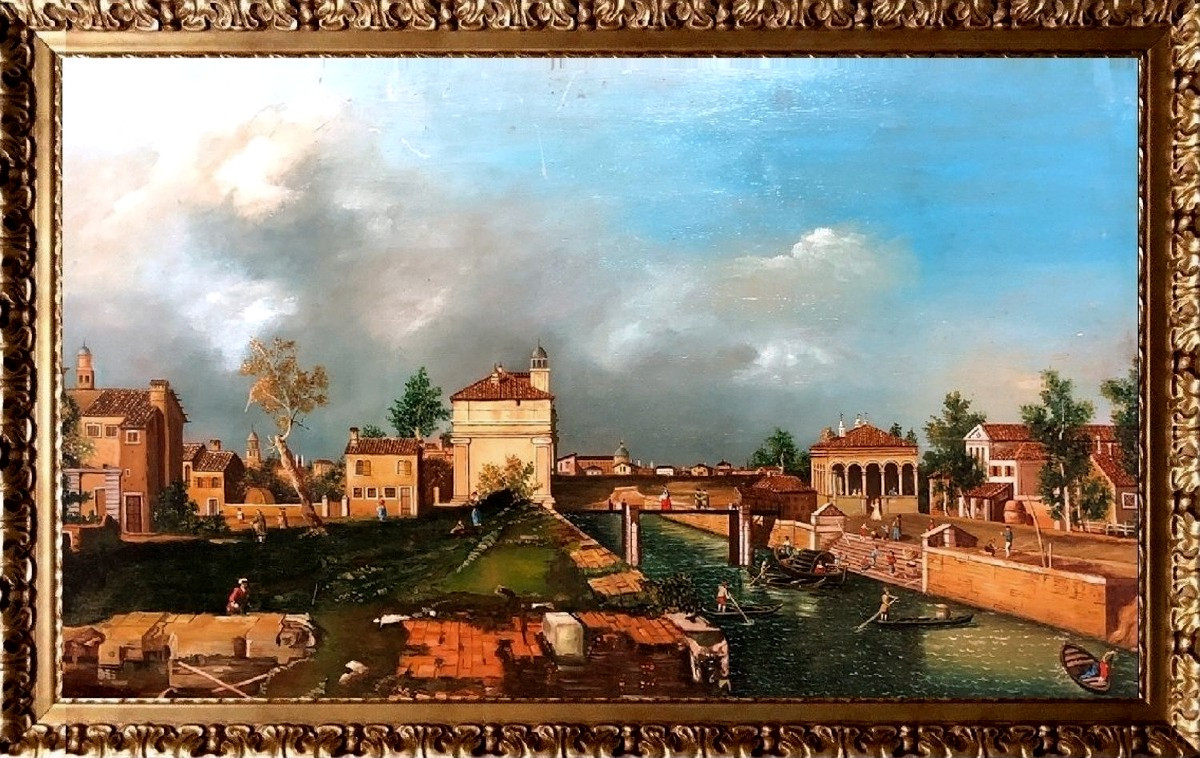 École européene (XX) - Padova: Veduta di Porta Portello (D'après Canaletto)