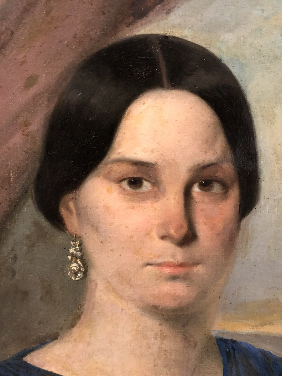 	Hispano-cuban School (c. 1870) - Portrait Of A Wealthy Tobacco Planter-photo-3